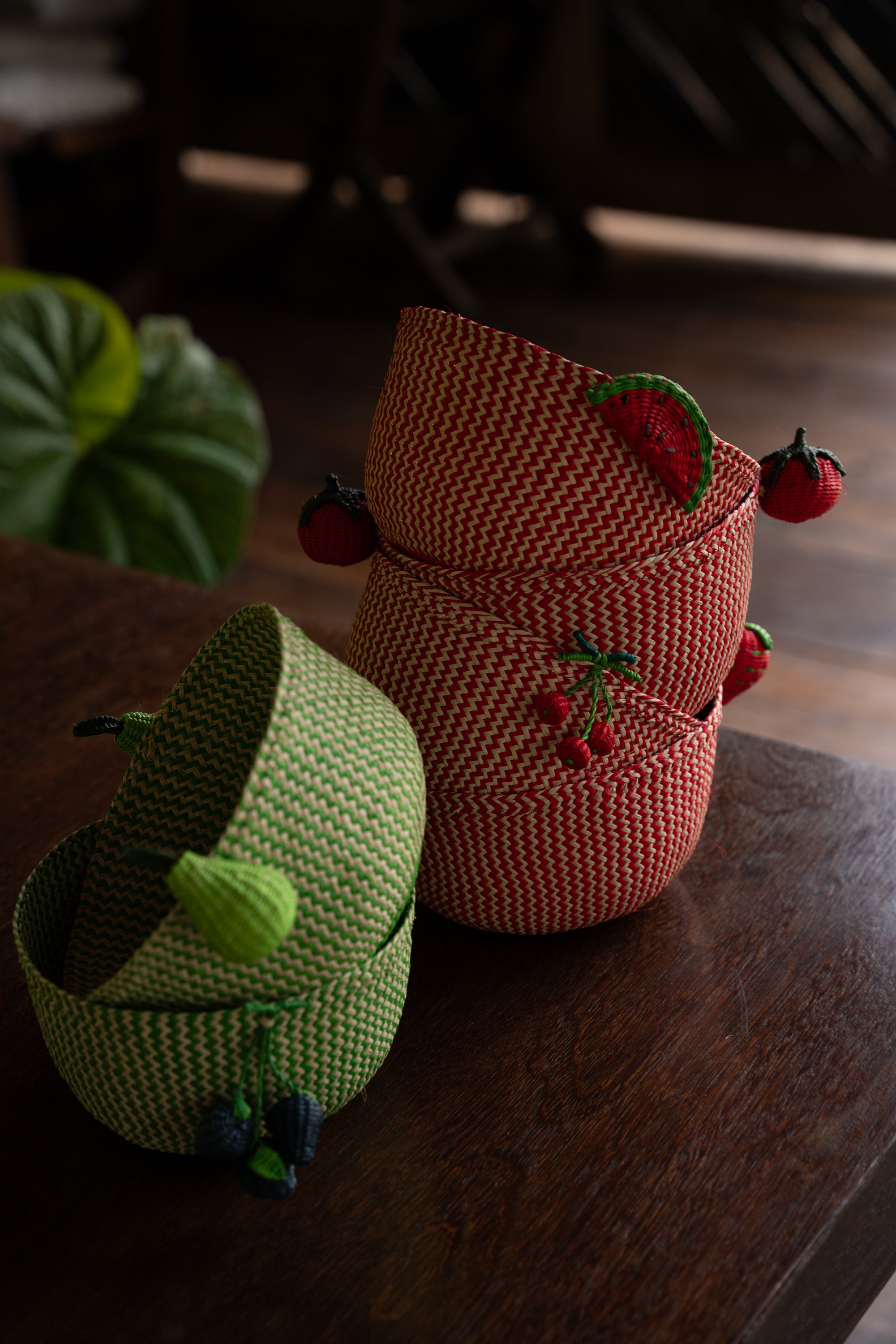 Cazuela / Panera tejida frutas - Pistilo & Gracia